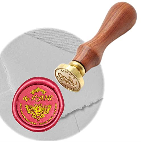 Individueller Wachssiegel-Stempel für Geschenke und Dekorationen