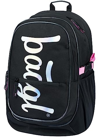 Baagl Kinderrucksack, Schulrucksack für Kinder mit ergonomisch geformter Rücken, Brustgurt und reflektierende Elemente