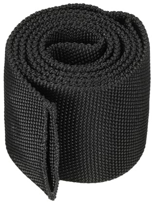 PATIKIL Schutzschlauch 1.5 ID 3.3FT Nylon Kabelabdeckung Schwarz | Schutzhülle für Schweiß-Tig-Schlauch Hydraulikschlauch