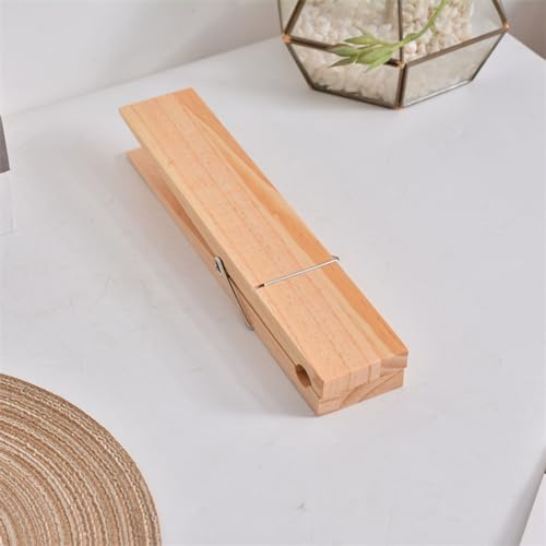 Porte-Serviettes de Salle de Bain avec épingle à Linge géante Porte-Serviettes en épingle à Linge géant Porte-Serviettes en épingle à Linge en Bois avec adhésif pour Le Salon la buanderie