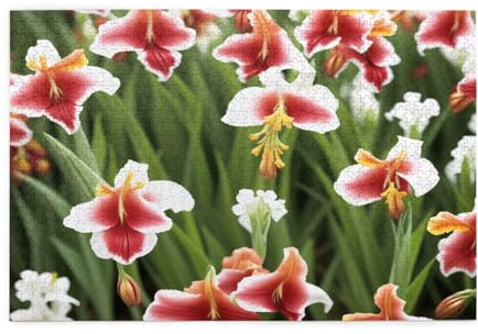 Gladiolus Flower Printed Classic Puzzle 1000 Piece Wooden Adults Children Puzzles Leisure Game for Family Friends Birthday Gifts
