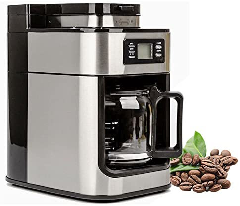 Macchine da caffè da incasso Macchina per caffè americano Macinacaffè 2 in 1 Display a LED completamente automatico per macchine da caffè espresso Mantieni caldo l'elettrodomestico (Colore: Coffee