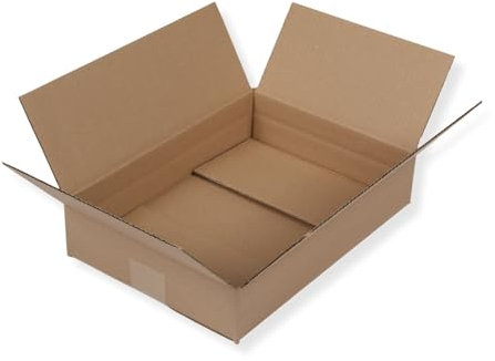 Karton 350 x 250 x 80 mm, (40 Stück), DHL Kleinpaket 2025, Versandkarton, braun, Faltkarton, Schachtel