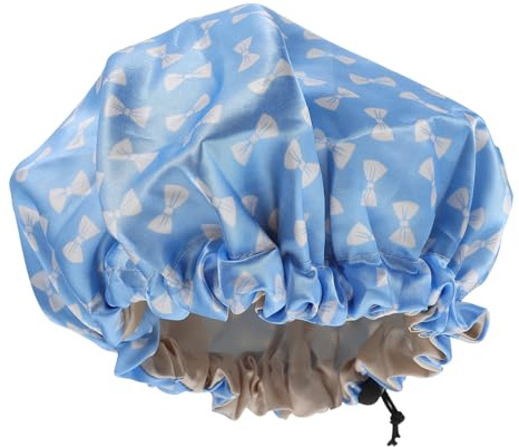 TOPPERFUN Réglable Satin pour Garçon Fille Bonnet de Imperméable pour et Filles Couverture Complète et Confortable pour Bain Sommeil