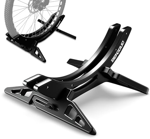 Porta Bici da Terra 25-80 mm - alouweekuky, Parcheggio Bici, Supporto da Pavimento per Bicicletta, Rastrelliera Portabiciclette, Supporto Regolabile per Ruota, Adatto per MTB, Bici da Corsa