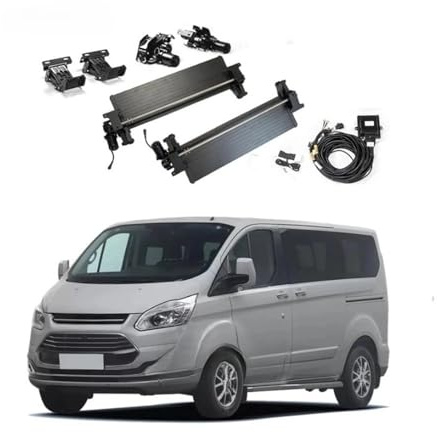 NRUXDYNAcv Estribos laterales eléctricos desplegables, pedales retráctiles, accesorios for coche, estribos automáticos compatibles con Tourneo Custom