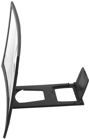 VALICLUD Lente D’Ingrandimento per Schermo del Telefono Cellulare 12 HD con Supporto Pieghevole Amplificatore per Smartphone con Design Curvo Leggero e Portatile per Visione Ampia e