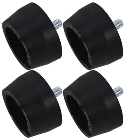 Beavorty 4pcs Air Compressor Parts Rubber Foot Pad for Generator and Air Compressor with Noise Reduction Heavy Duty Rubber Feet Easy to Install