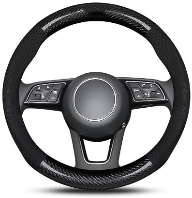 Lenkradhülle für Audi A4 B7/B8 Avant 2006-2015 | Rutschfester Griff, Verschleißfester Schutz, Atmungsaktives Material, Ergonomisches Design, Einfache Montage