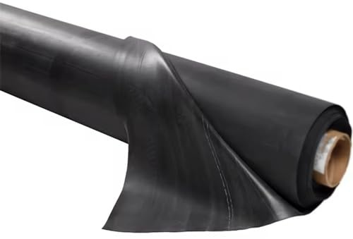 Heavy-Du Flexibelt dammfoder 5,5 x 6 m (18 fot x 20 fot) – 0,12 mm vattentät Memb för Koi Po, vattenträdgårdar, fontäner, strömmar och simbassänger