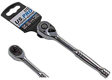 US PRO 4152 4152-Chiave a cricchetto Reversibile a sgancio rapido, 1/4, in Metallo