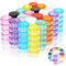 PUDSIRN Lot de 100 Pots Ronds vides de 5 g pour échantillons de Produits cosmétiques avec Couvercle en Plastique pour crèmes, Vernis à Ongles, baume Gloss à lèvres, Maquillage (10 Couleurs)