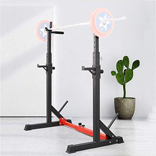 SLRMKK Squat Rack Stands Bankdrücken, verstellbares Langhantel-Rack für das Heimtraining, Squat Barbell Bar Power Stand, maximale Belastung 300 kg