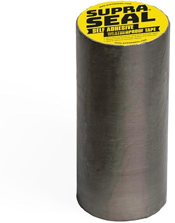 Supraseal - Duct Tape, Heavy Duty Roof Sealant, UV Resistant and Waterproof Tape, Outdoor Use and Indoor, Multipurpose for Leaks, Pipes, and More, Durable Butyl Gaffer Tape (Grey) (300mm x 5m)