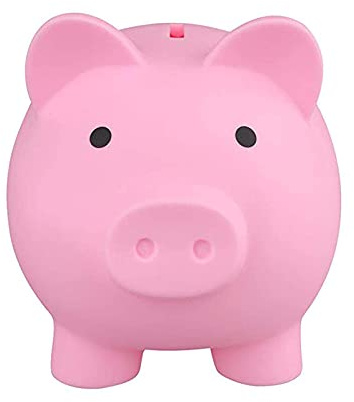 1 unid cerdo dibujos animados forma ahorrador de dinero caja tarro oficina hucha contenedor para niños niñas niños, hucha linda, alcancía de plástico cerdo para ahorrar monedas