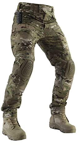 ZAPT Combat Pants Herren Airsoft Paintball Taktische Hose mit Knieschützern Jagd Camouflage Militär Hose