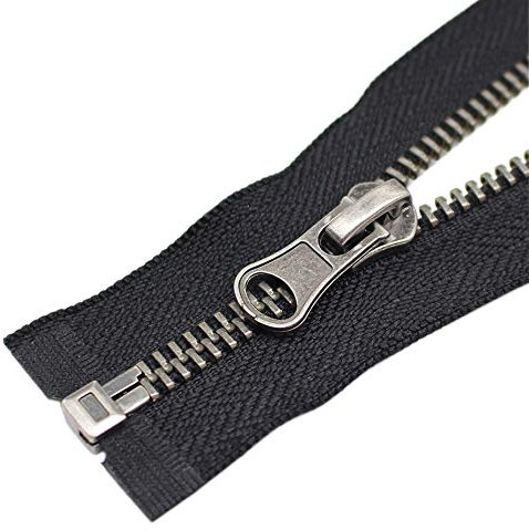 ByaHoGa 2 Stück 70 cm #5 Reißverschluss Metall Reißverschluß teilbar Reissverschluss für Jacken Nähen Mäntel (Altsilber)