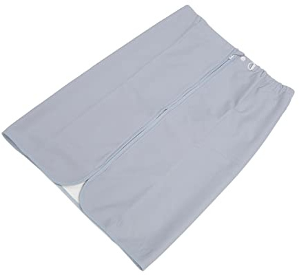 Falda de Pañal para Adultos, Cubierta de Incontinencia Usable de Algodón Absorbente Lavable con Cremallera de Hospital (SG)