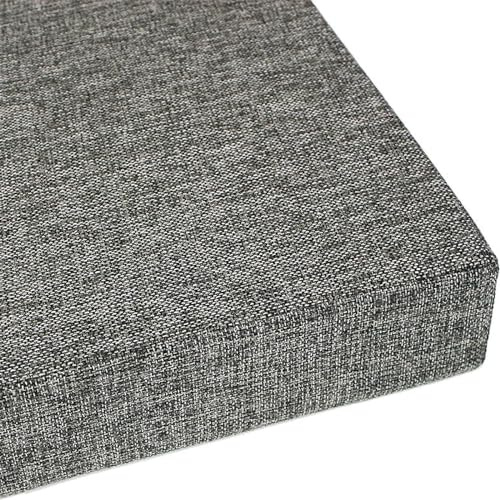 Zoomlie 2-3-Sitzer-Bankkissen, Essbankkissen mit hochdichtem 50D-Schaumstoff, Schaukelsitzkissen für Garten, Terrasse, Innen- und Außenbereich (170 x 50 x 8 cm, Dunkelgrau)