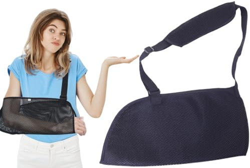 Armschlinge Schulter,Schulterschlinge Netzstoff,Einstellbar Armschlaufe für Damen Herren,Atmungsaktive Schulterstütze,Armschlaufe Mit Atmungsaktivem Mesh,für Schulterschlaufe Handgelenk,Ellbogen,Arm