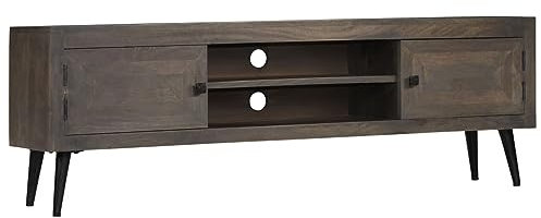 ShGaxin TV-Schrank Mangoholz Massiv 140 x 30 x 45 cm, TV Lowboard, Fernsehschrank, Fernsehtisch, Fernseher Schrank, TV Sideboard, TV Board, TV Cabinet, TV Bank, TV Kommode
