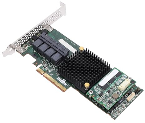 LICAEVEY Scheda Controller Raid SAS, Scheda Array ASR 71605 4 Porte 8643 1 GB di Cache 6 GB PCIE X8 Interfaccia Ad Alta velocità, Plug And Play