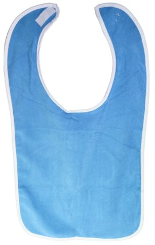 Bavoir Adulte, (45 * 75cm), Homme Femme Réutilisable avec Fermeture Velcro, Bavoir Adulte Rigolo pour Repas, Soins, Protection Vêtements Personnes Âgées