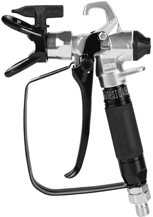 Autonomía profesional de pintura sin aire alta presión con punta de boquilla reversible, diseño ergonómico y pulverizador de pintura de fugas con cerradura de seguridad