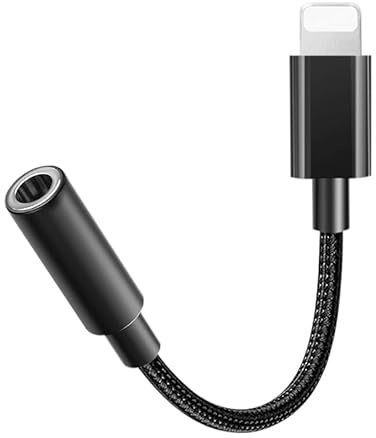 [Apple MFi-certifierad] adapter iPhone-hörlurar, Lightning till 3,5 mm hörlursuttag adapter aux ljuduttag adapter för iPhone 13/12/11/11 Pro/XR/X/XS/8/8Plus stöder alla iOS