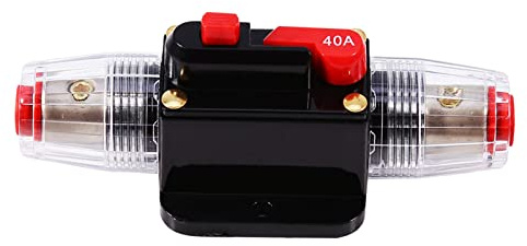 Disjoncteur 12V DC 40A, interrupteur à fusible de réinitialisation pour l'installation du système audio de voiture