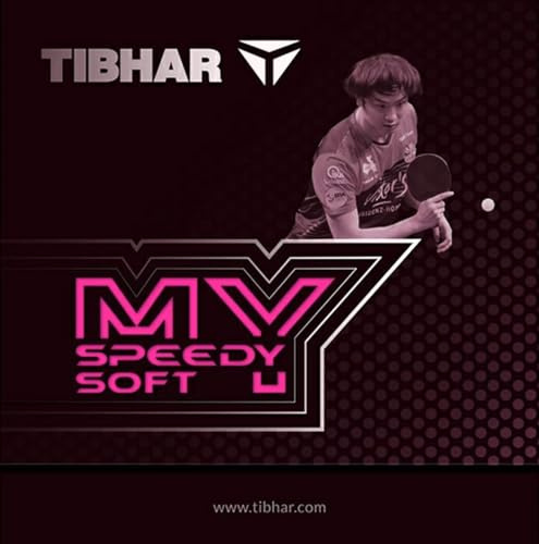 Tibhar Speedy Soft My - Rivestimento per ping-pong (rosso, 1,6 mm)