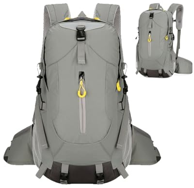 Ylnailky Sac À Dos De Randonnée - 30L Léger Imperméable Rangement,Sac À Dos Imperméable Pour Randonnée Jour - Pour Ordinateur Portable Bouteille D'Eau Hommes Femmes Camping Plein Air Pêche Chasse