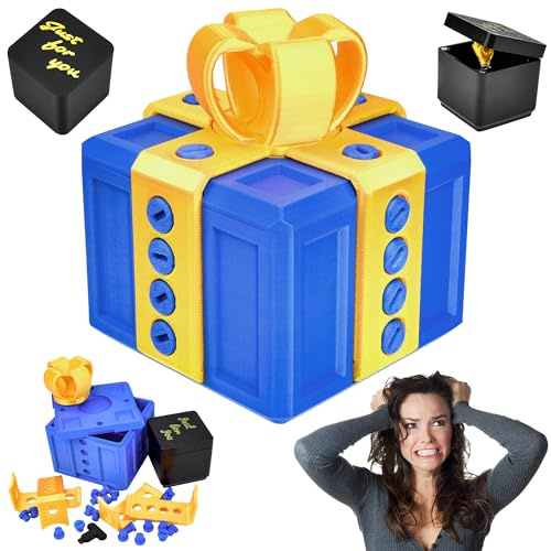 Annoying Gift Box with Finger, Secret Santa Gifts for Women & Men Funny Birthday Valentines The Annoying Present, Surprise Prank Gift Box, Surprise Joke Gag Boxes for Presents