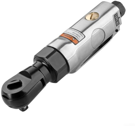 Besshepplo Chiave a cricchetto pneumatica da 3 8 pollici, coppia elevata, ad angolo retto, esagonale, per riparazioni automobilistiche, in acciaio al cromo vanadio, design compatto con rapido (piccolo