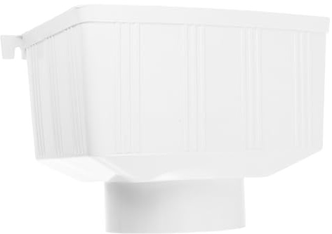 Beavorty Grondaia Pluviale Quadrata in Pvc 110x110 Mm, Deviatore per Raccolta Acqua Piovana per Ville e Capannoni, Kit Scarico a Goccia Resistente per Impianto di Drenaggio Tetto