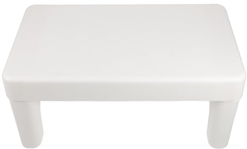 INOOMP Marchepied de Toilette Blanc Antidérapant 1 Pièce, Tabouret pour Toilettes Adultes, Tabouret de Salle de Bain pour Position Accroupie Optimale, Facilite les Selles et Usage