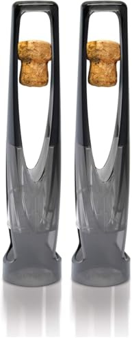 Le Creuset Pop Bulles, Tire-bouchon à Champagne, SW-105S, Flint, Fumé, 59139012607064 (Lot de 2)