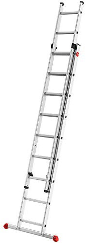 Hailo 7209-007 - Escalera Aluminio 2 tramos corredera ProfiStep Duo (2x9 peldaños)