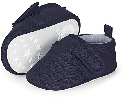 Sterntaler Jungen Baby-Krabbelschuh Hausschuhe, Blau (Marine 5301960), 23/24 EU