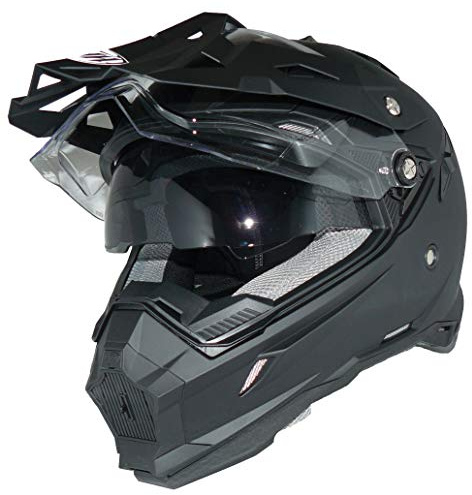 protectWEAR - Casque Cross Casque Enduro Casque Moto avec Pare-Soleil et visière intégrés THH-TX28-XS