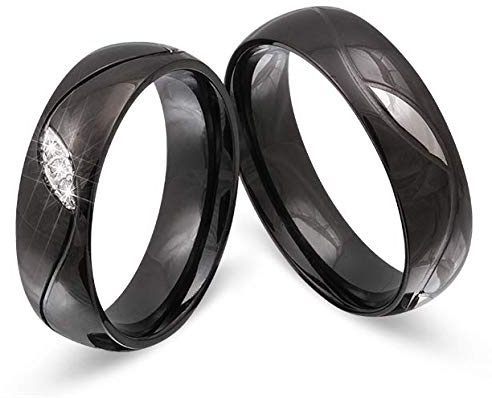 Juwelier Schönberg - Damen Partnerringe Freundschaftsringe Geschenk für Paare Edelstahl