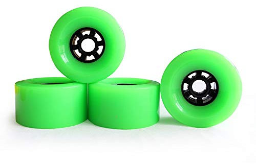 without FJY-WHEEL, Skateboard-Elektroräder, 78 A, 97 x 52 mm, Brush Street Big Wheel Longboard Räder, ABEC-9-Kugellager, Buchsen, 35 mm Bolzen, 6 mm Dichtung (Größe : 97 mm Räder)