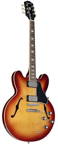 Epiphone Inspired by ES-335 Figured Raspberry Tea Burst - Halbakustik Gitarre