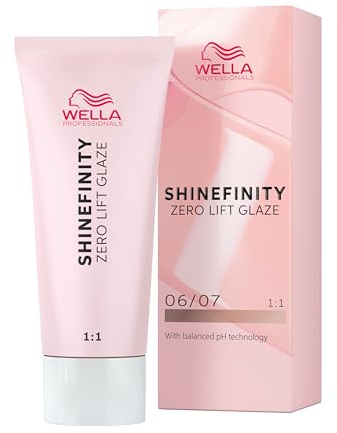 Wella Professionals Shinefinity Glaze – Haarschonende Tönung, demi-permanent, pH-neutral & ohne Ammoniak – Für natürlichen Glanz bis zu 20 Haarwäschen – vegan – 06/07 Deep Walnut – 60ml