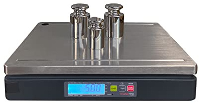 VisionTechShop TPB-60LB, POS Interface Portion Scale with Most ECR's and POS Systems, Lb/Oz/Kg Switchable, 60lb Capacity, 0.01lb Readability, Dual Display, NTEP Legal for Trade COC #22-010