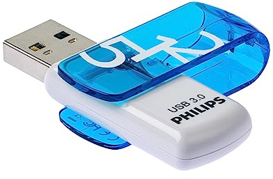Philips Vivid Edition Super Speed 3.0 USB-minne 512 GB med vridbart lock för PC, bärbar dator, datalagring, läshastighet upp till 120 MB/s
