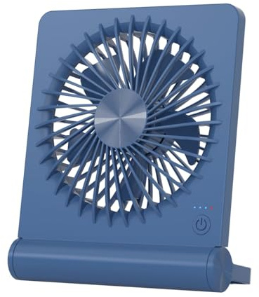 Small Desk Fan,Rechargeable USB Fan Battery Operated,Ultra Quiet, Strong Wind, 3 Speeds Travel Fans