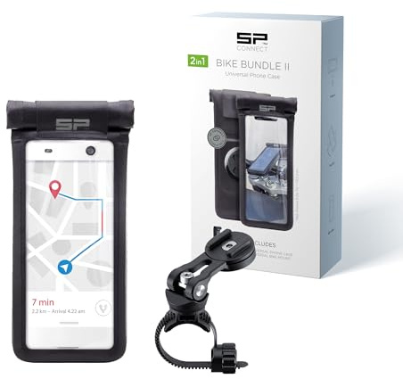 SP CONNECT Universal Phone Case L fürs Fahrrad | Universeller Handyhalter für Fahrradlenker | Mountainbike Rennrad Handy Halterung | Fahrrad-Handyhalterung