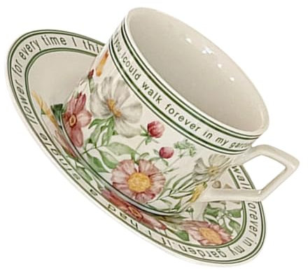 Gatuida 1satz Kaffeetassen Aus Hochwertigem Keramik Mit Unterteller Elegante Teetassen Für Zuhause Und Büro Leicht Ergonomisch Und Stabil Für Kaffee Tee Und Mehr