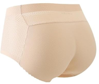 Hanaoops Bragas Levanta Glúteos para Mujer Braguitas Fajas Acolchadas sin Costuras Cintura Media Alta Push Up Pantalones de Levantamiento Braguitas Moldeadoras Vientre Plano